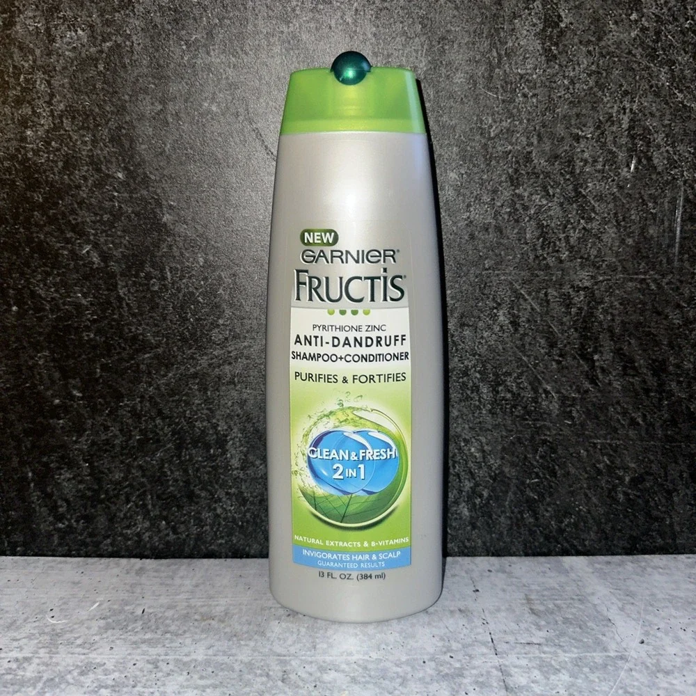 GARNEIR FRUCTIS PYRITHIONE ZINCE SHAMPOO+CONDITIONER CLEAN & FRESH 2 IN 1 13oz